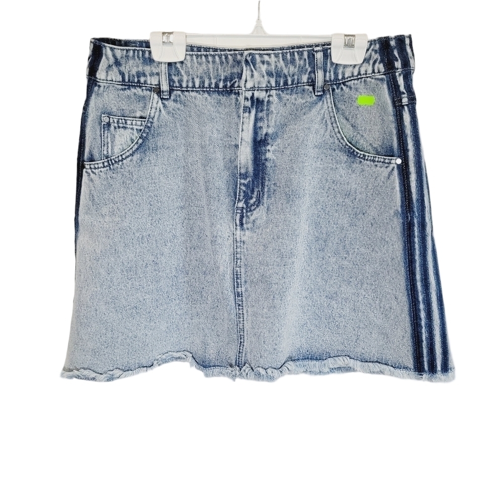 Adidas X KSENIASCHNAIDER Denim Fray Mini Skirt